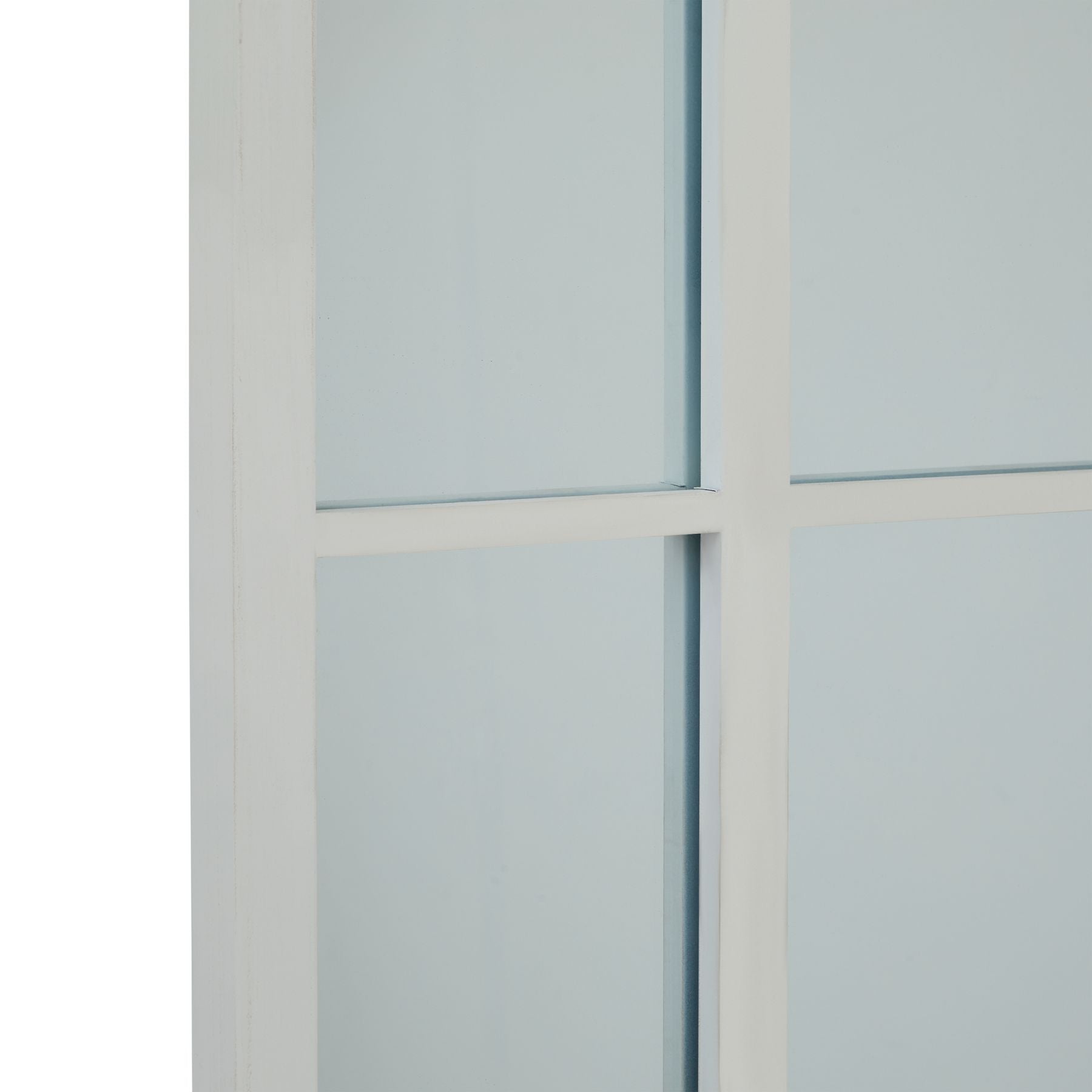 Arched window mirror frame detail
