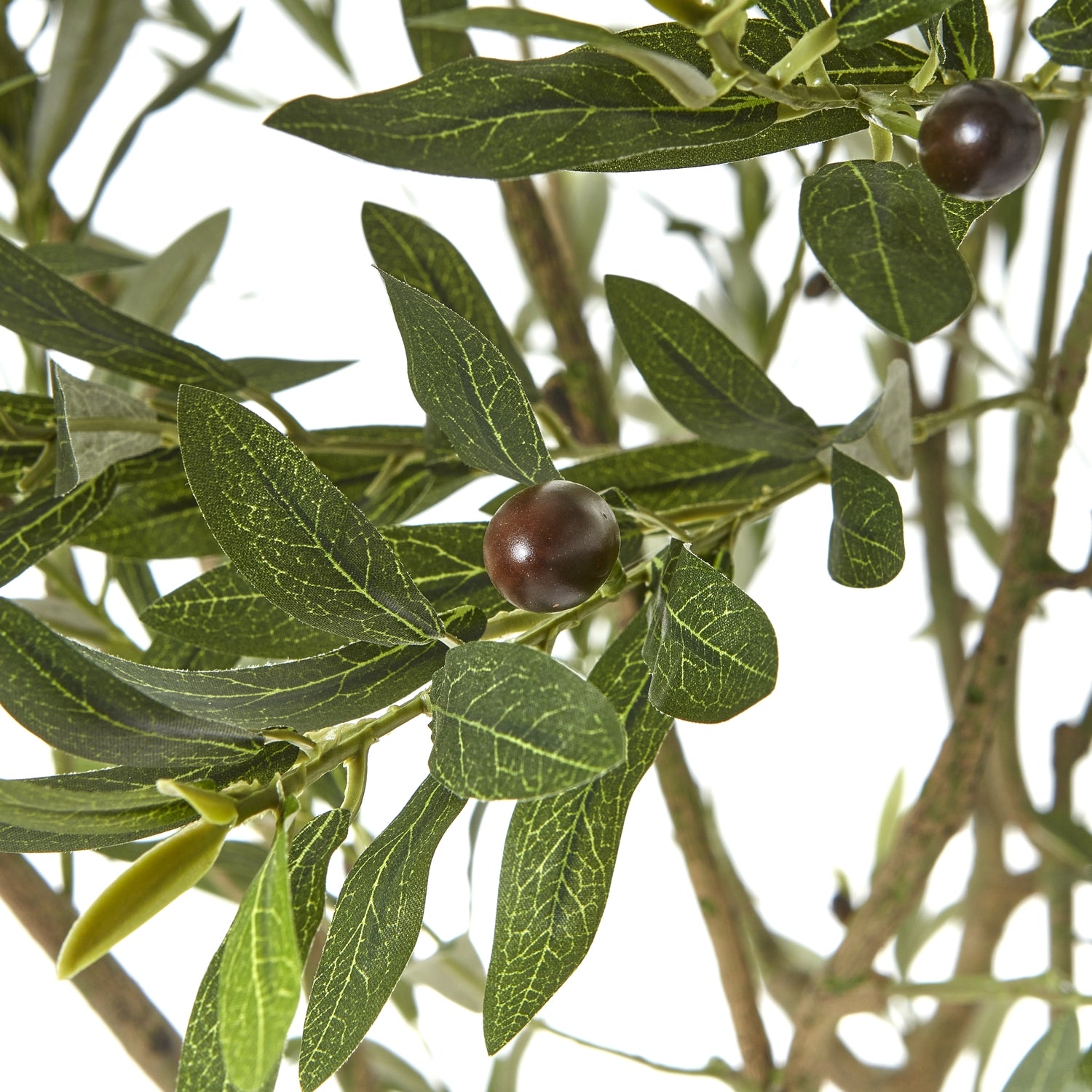 Faux olive tree foliage detail