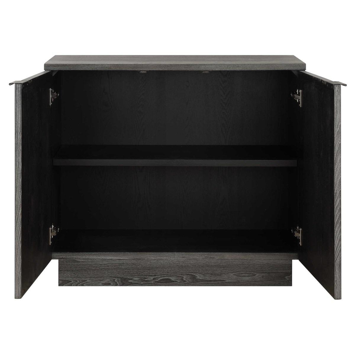 Shelby 2 Door Ebony Stained Cabinet