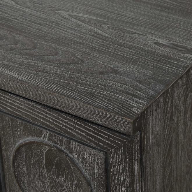 Shelby 2 Door Ebony Stained Cabinet