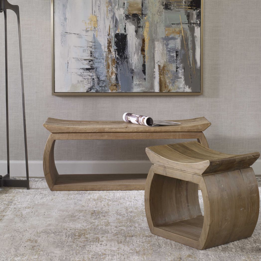 Connor Elm Accent Stool