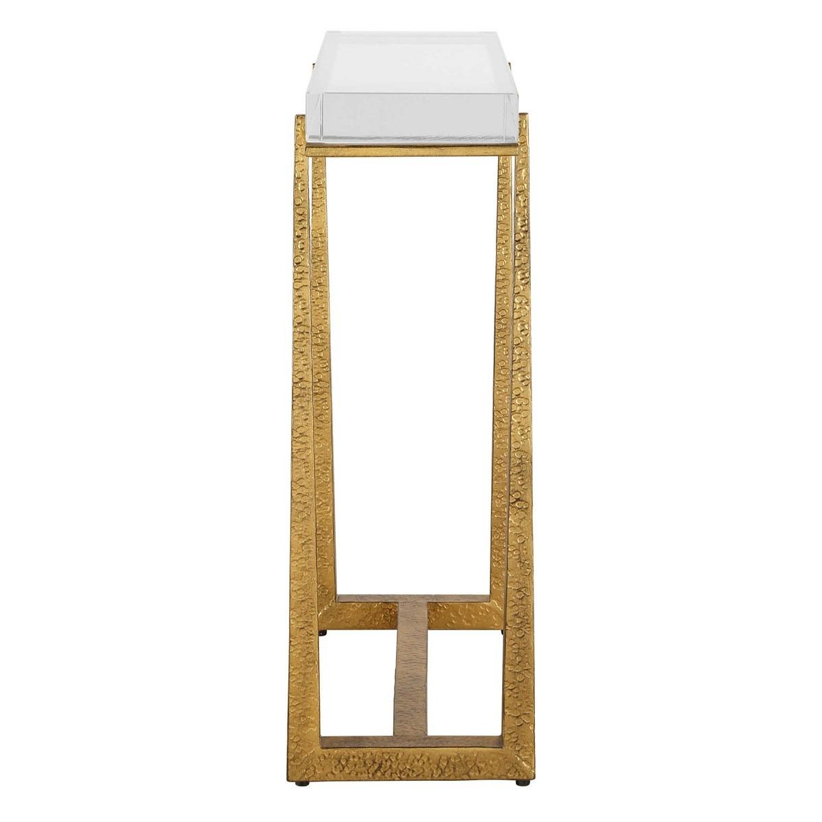 Midas Thick Crystal Accent Table