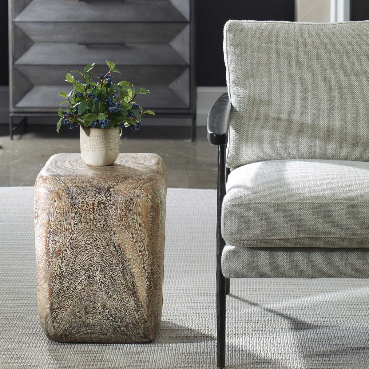 Loophole Side Table – Bleached Wash