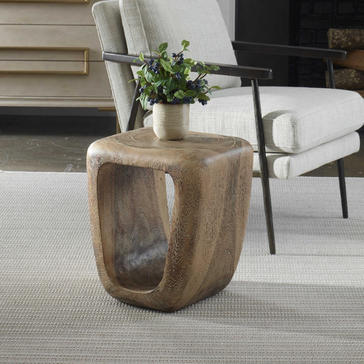 Loophole Side Table – Bleached Wash
