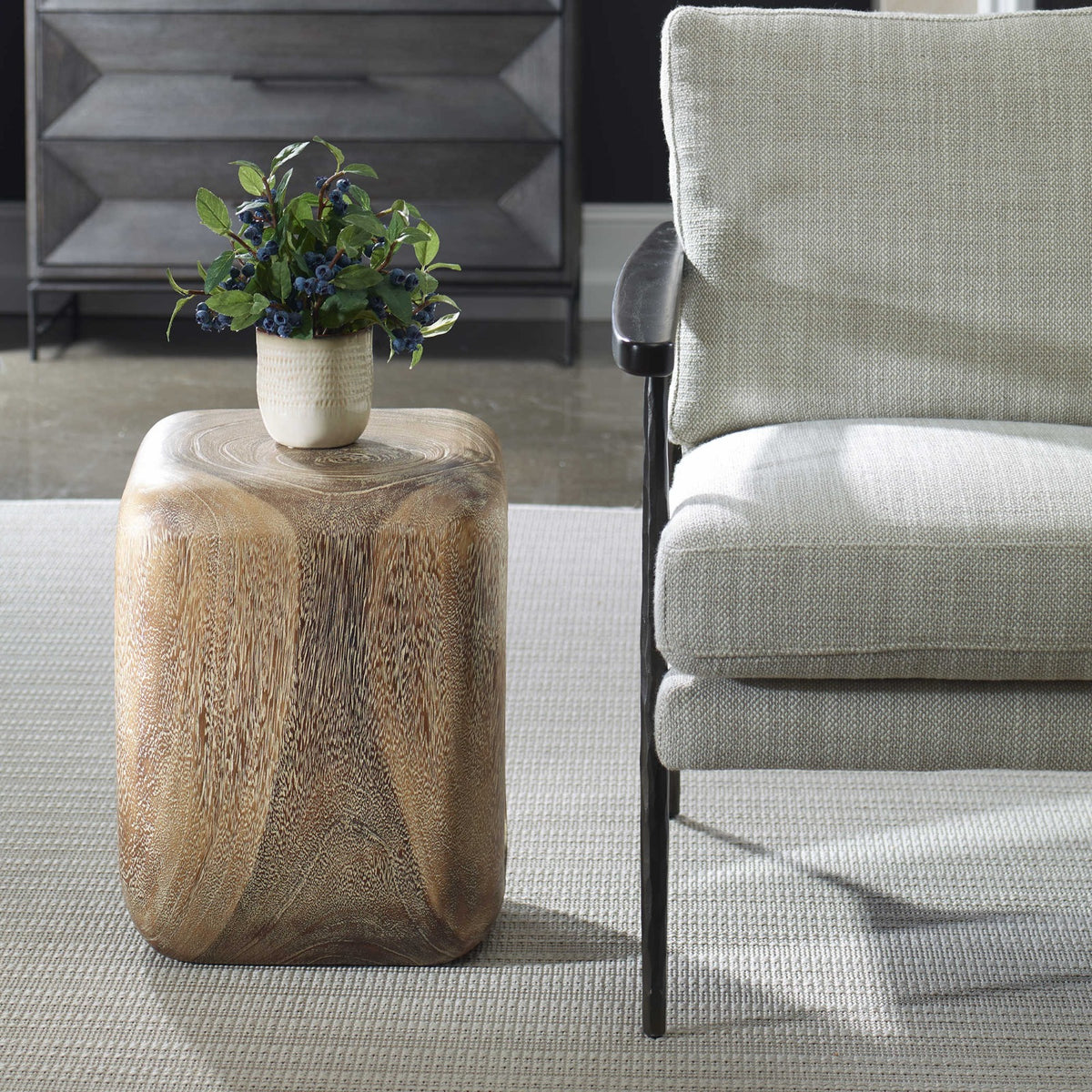 Loophole Side Table – Bleached Wash