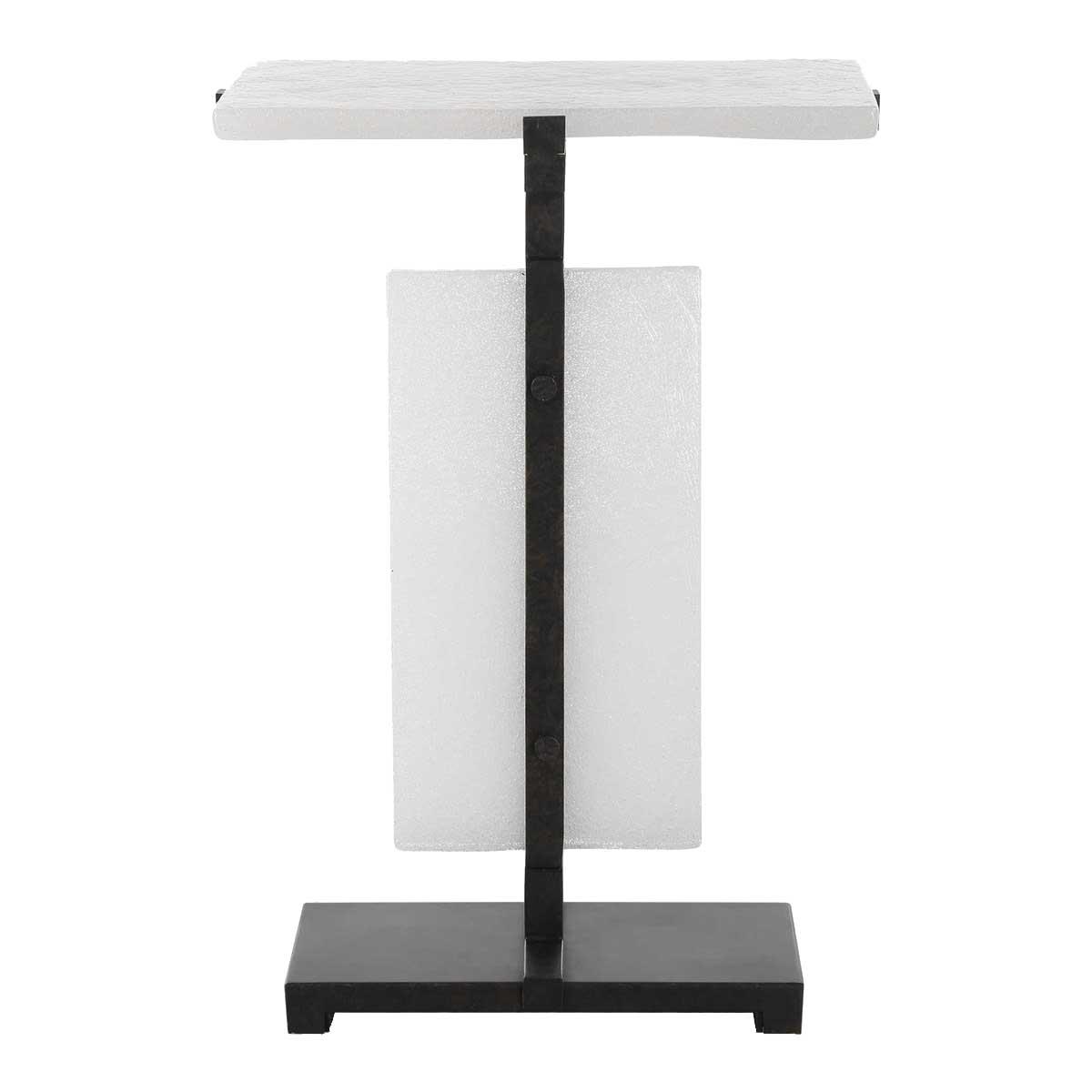 Elements Bubble Glass Accent Table