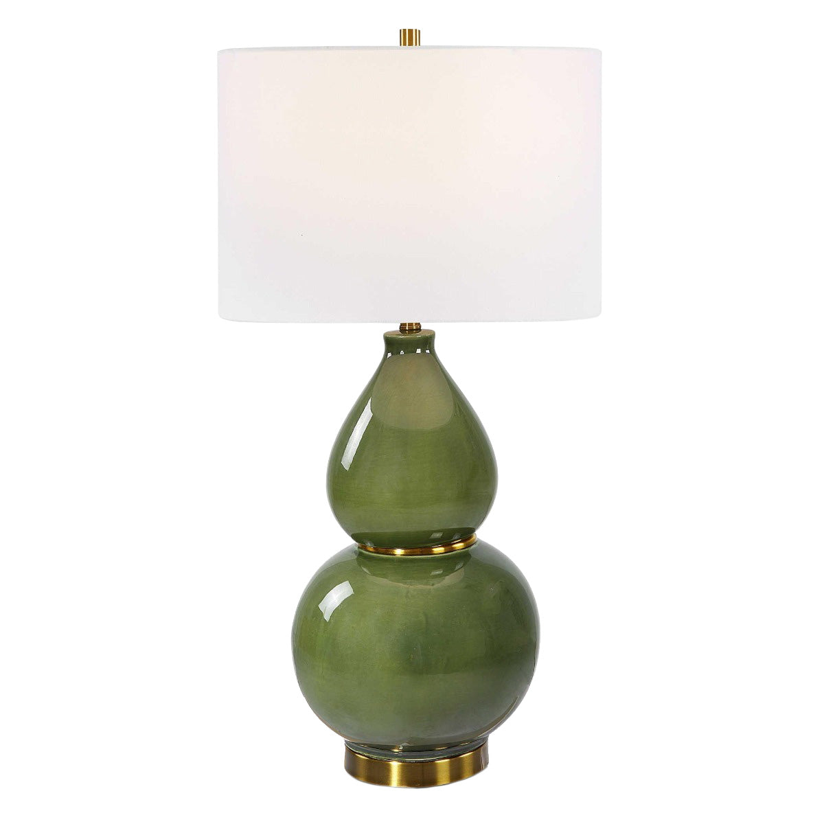 Gourd Table Lamp – Green