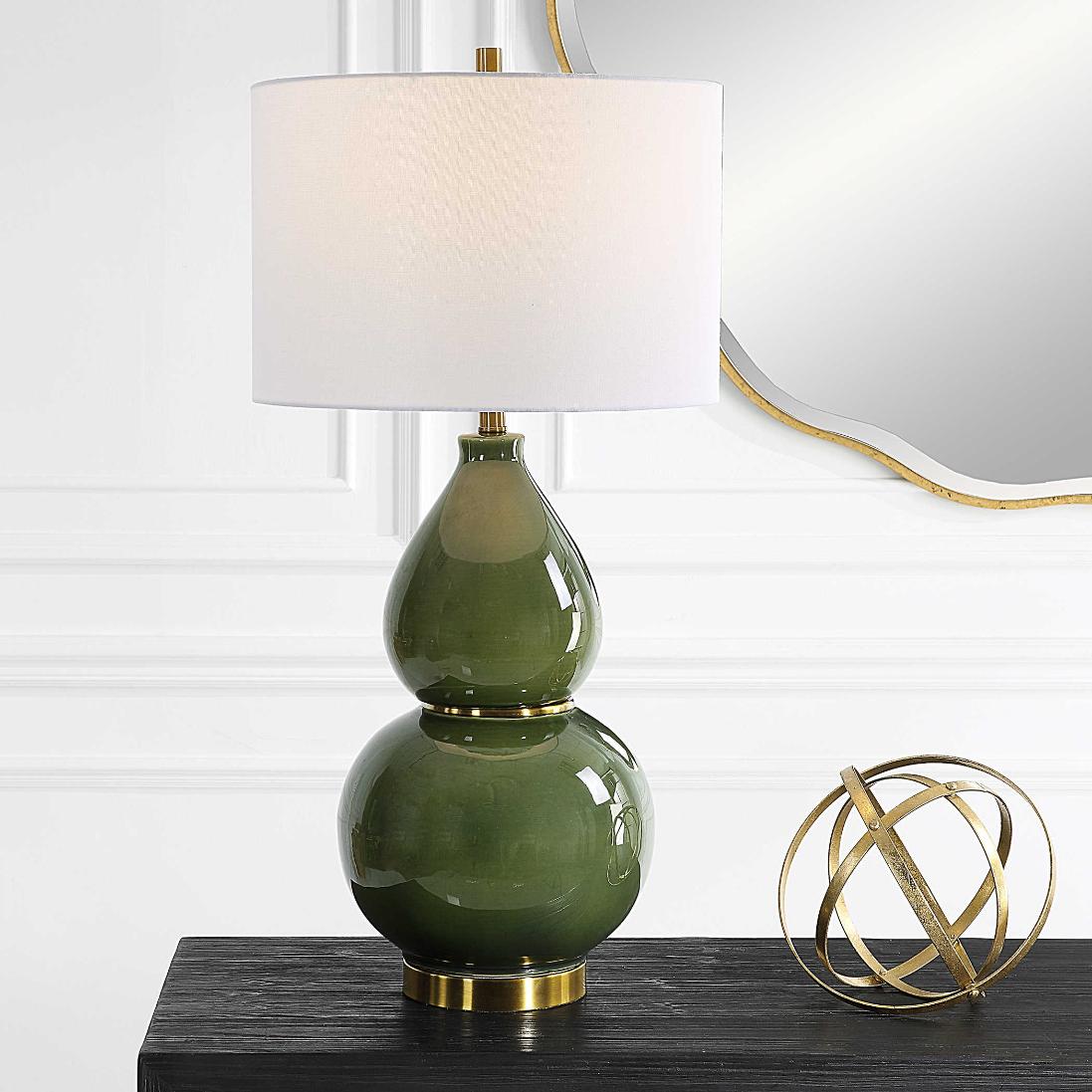 Gourd Table Lamp – Green