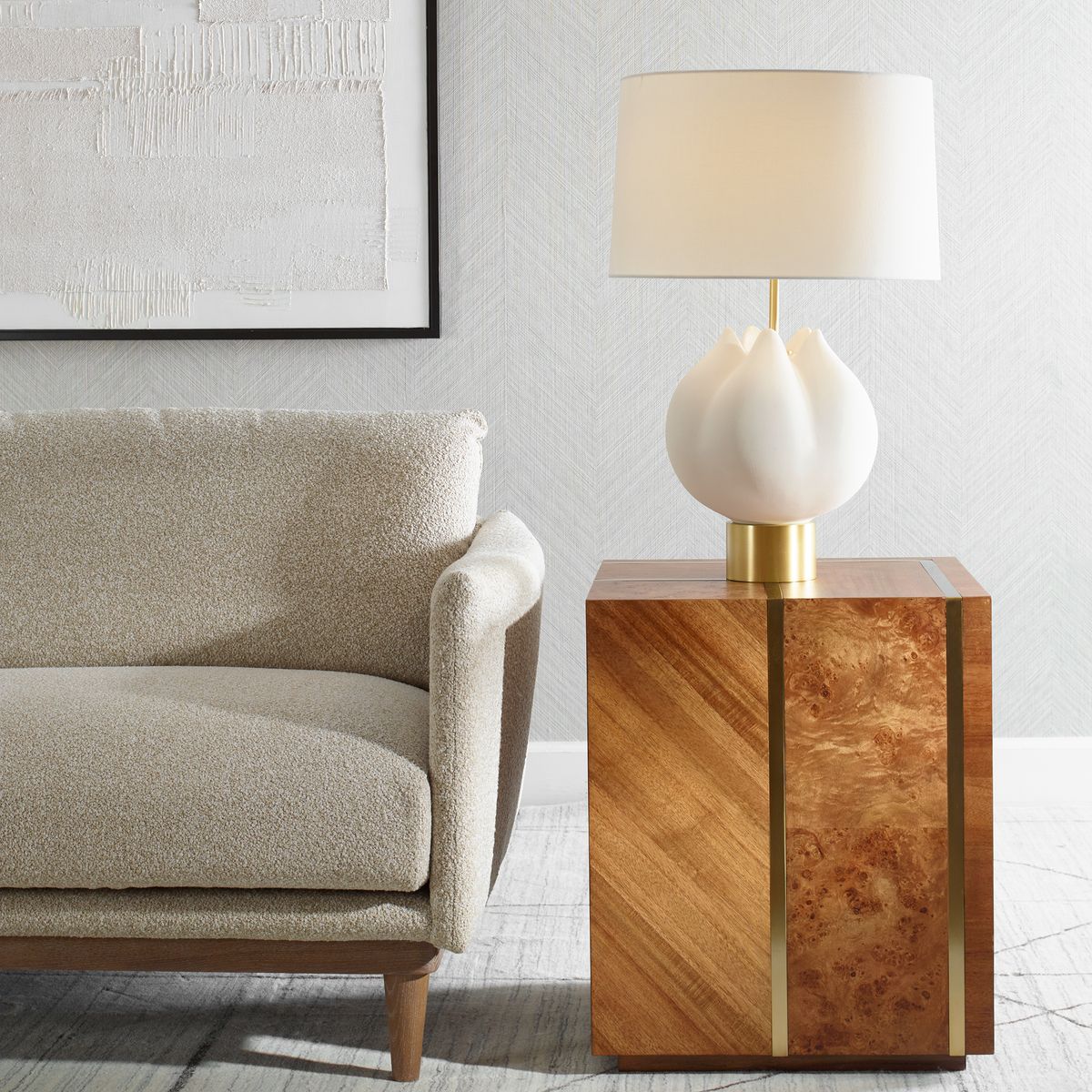 In Bloom White Table Lamp