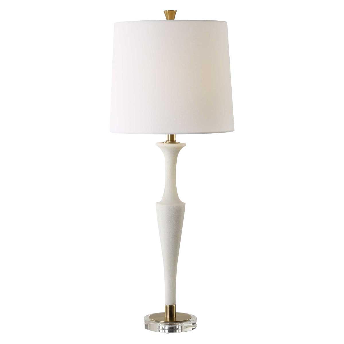 Colette White Stone Table Lamp
