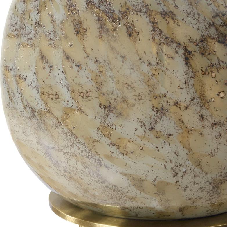 Rhine Brown Glass Table Lamp