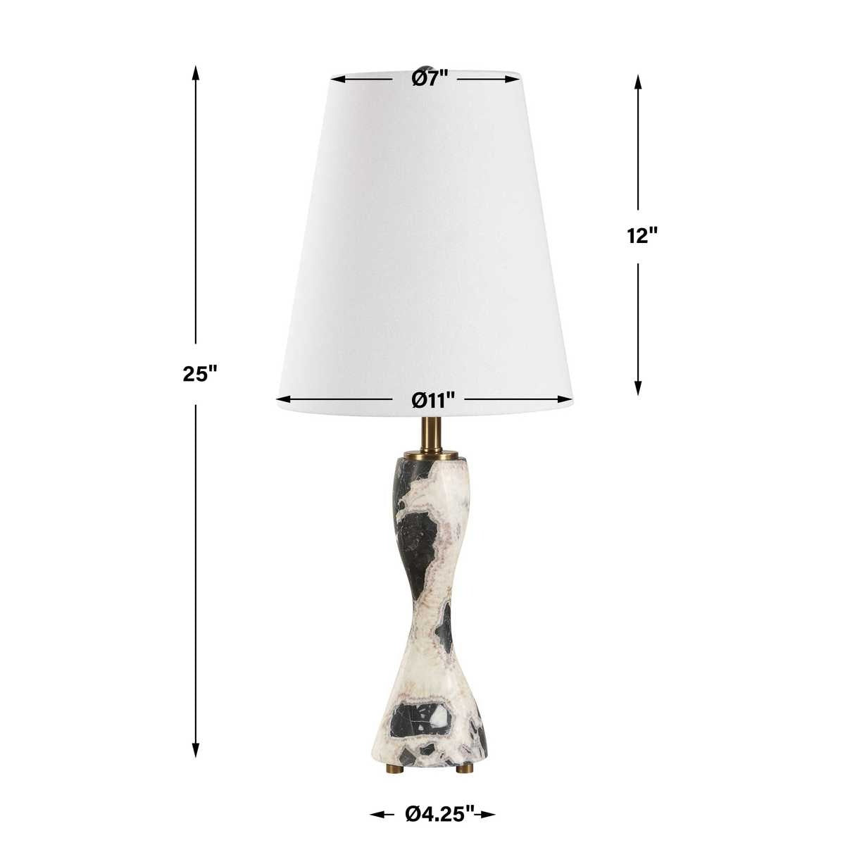 Marcela Panda Marble Buffet Lamp