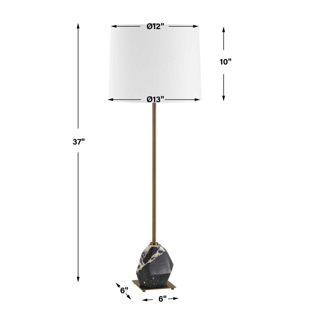 Rowland Panda Marble Buffet Lamp