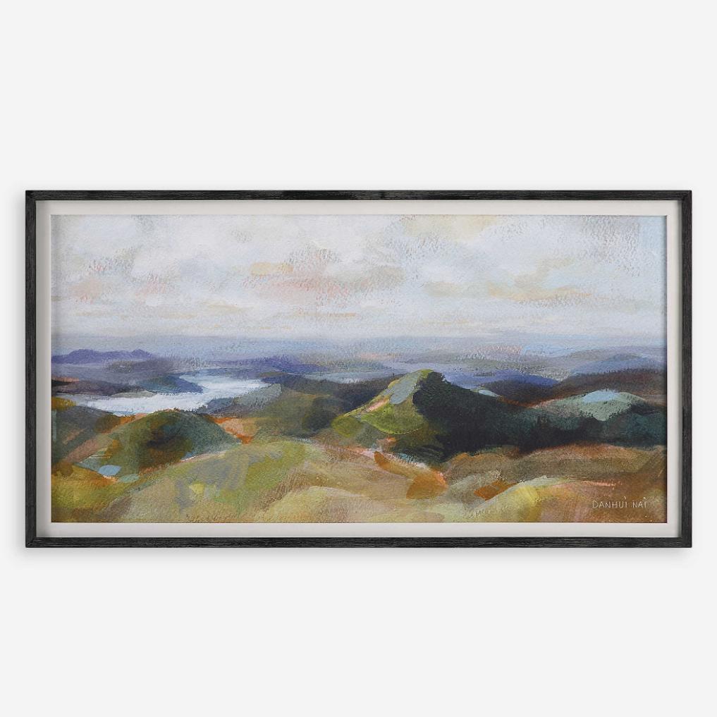 Above the Lakes Framed Landscape Print