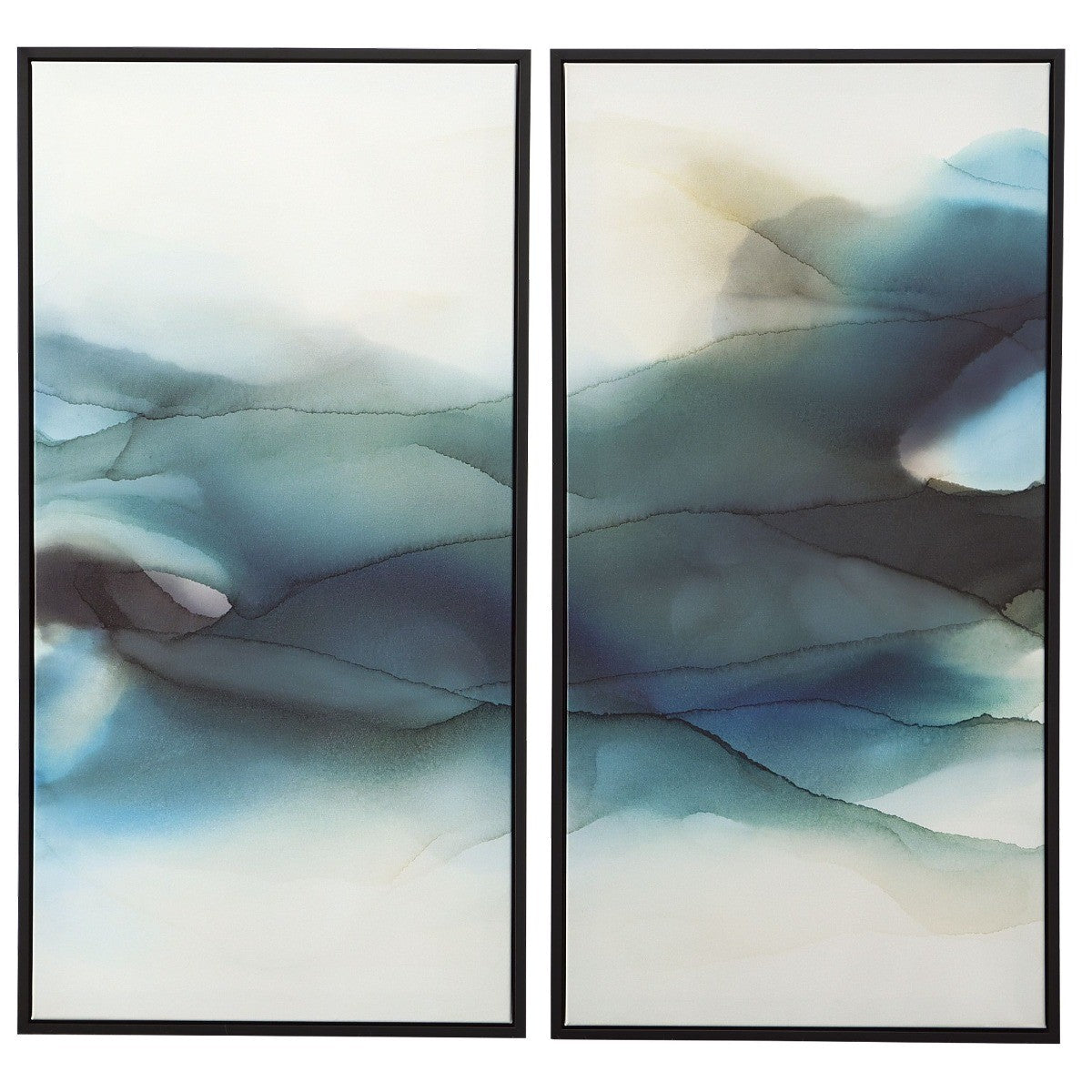 September Desert Modern Watercolour Art – Set of 2