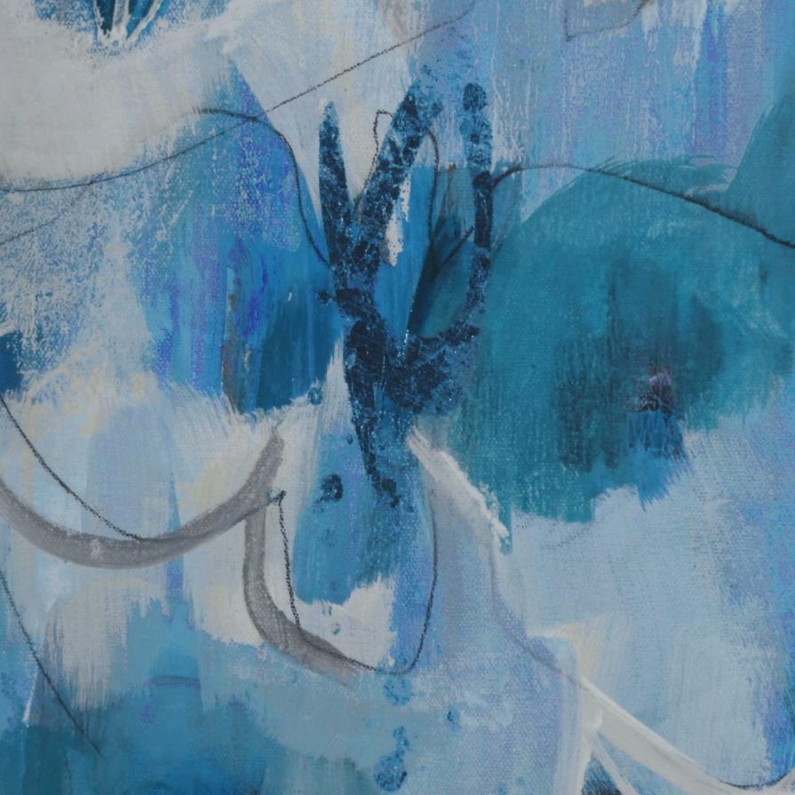 Fresh Start Blue Abstract Prints – Set of 6