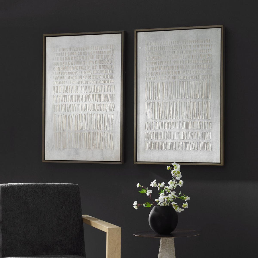 Social Theory Framed Canvases – Set of 2
