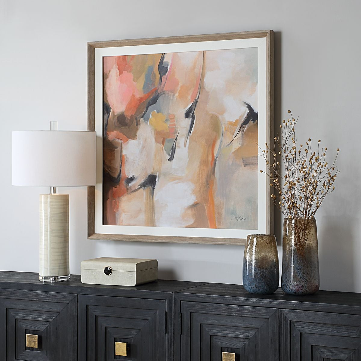 Uphill Framed Abstract Print