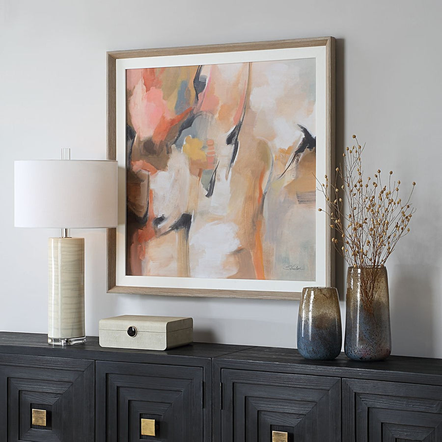 Uphill Framed Abstract Print