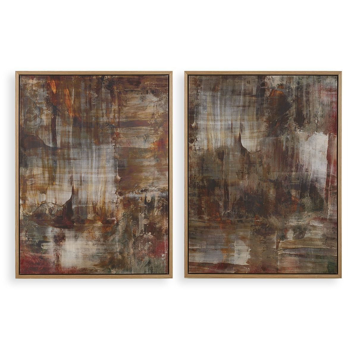 Molten Patina Framed Canvases – Set of 2