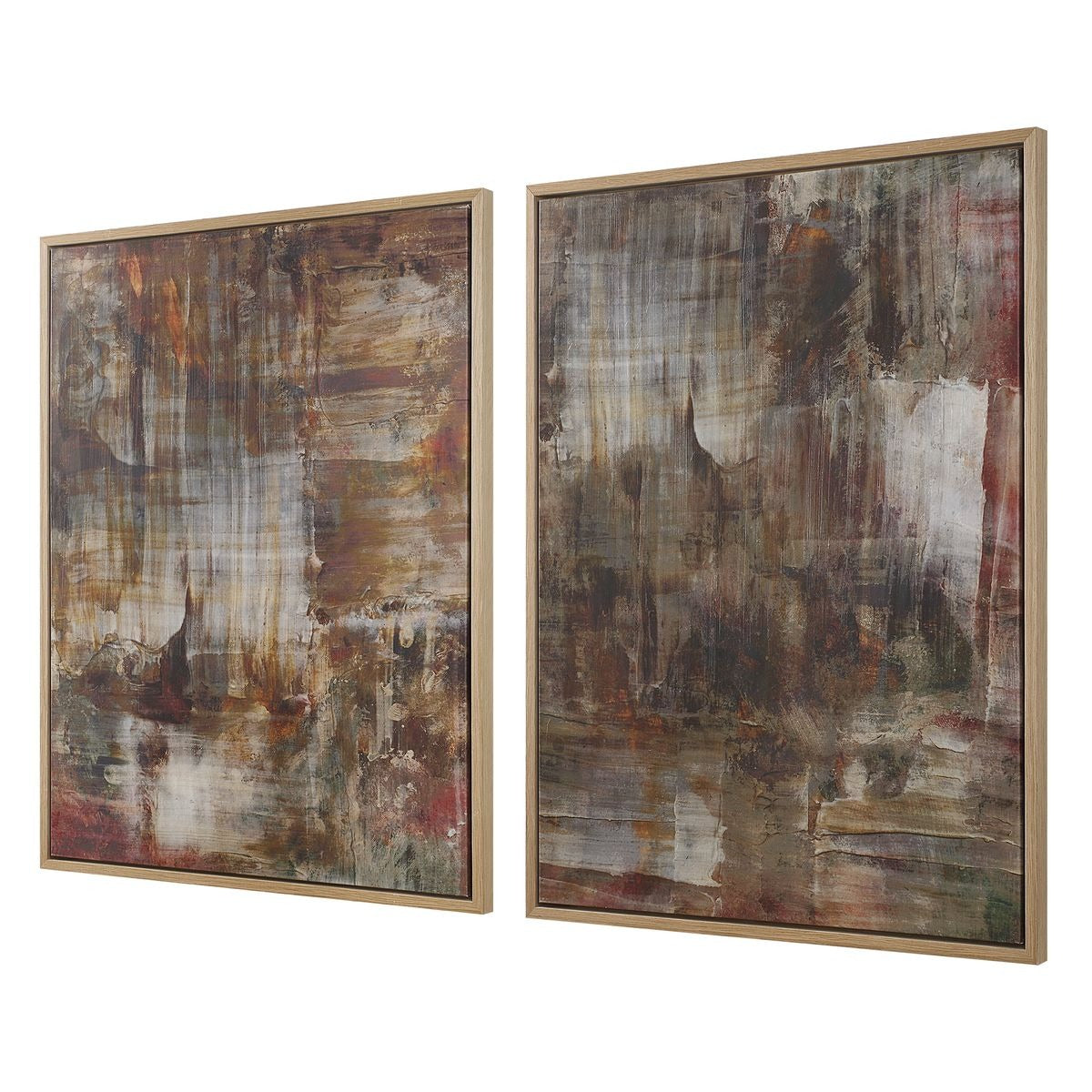 Molten Patina Framed Canvases – Set of 2