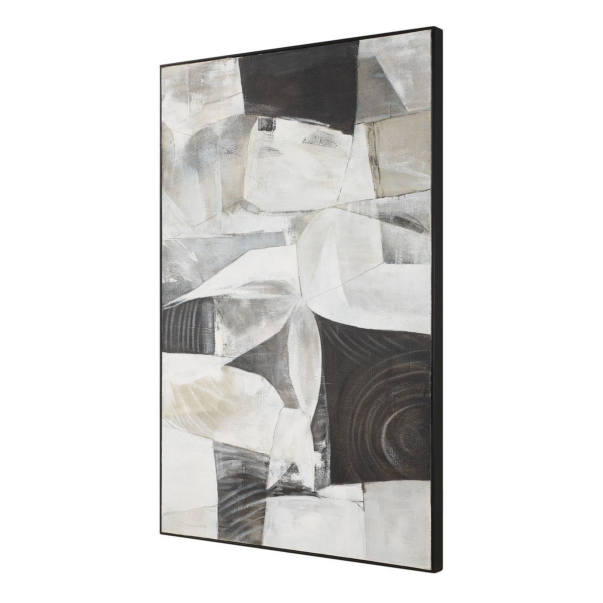 Folding Time Framed Abstract Art