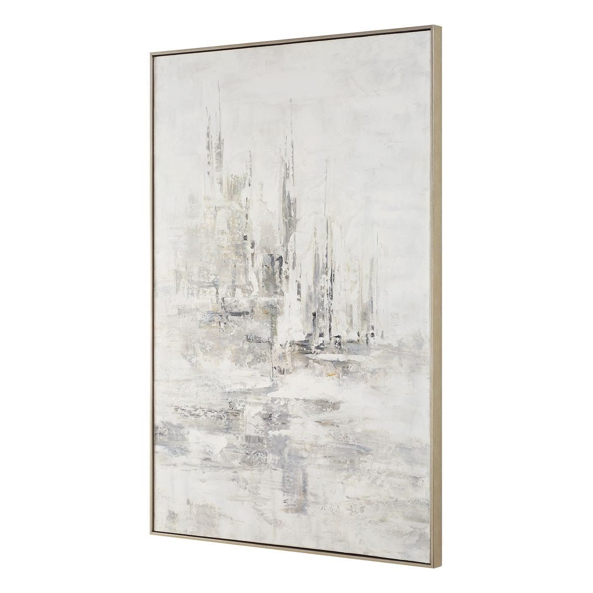 Hours In Silence Abstract Framed Canvas