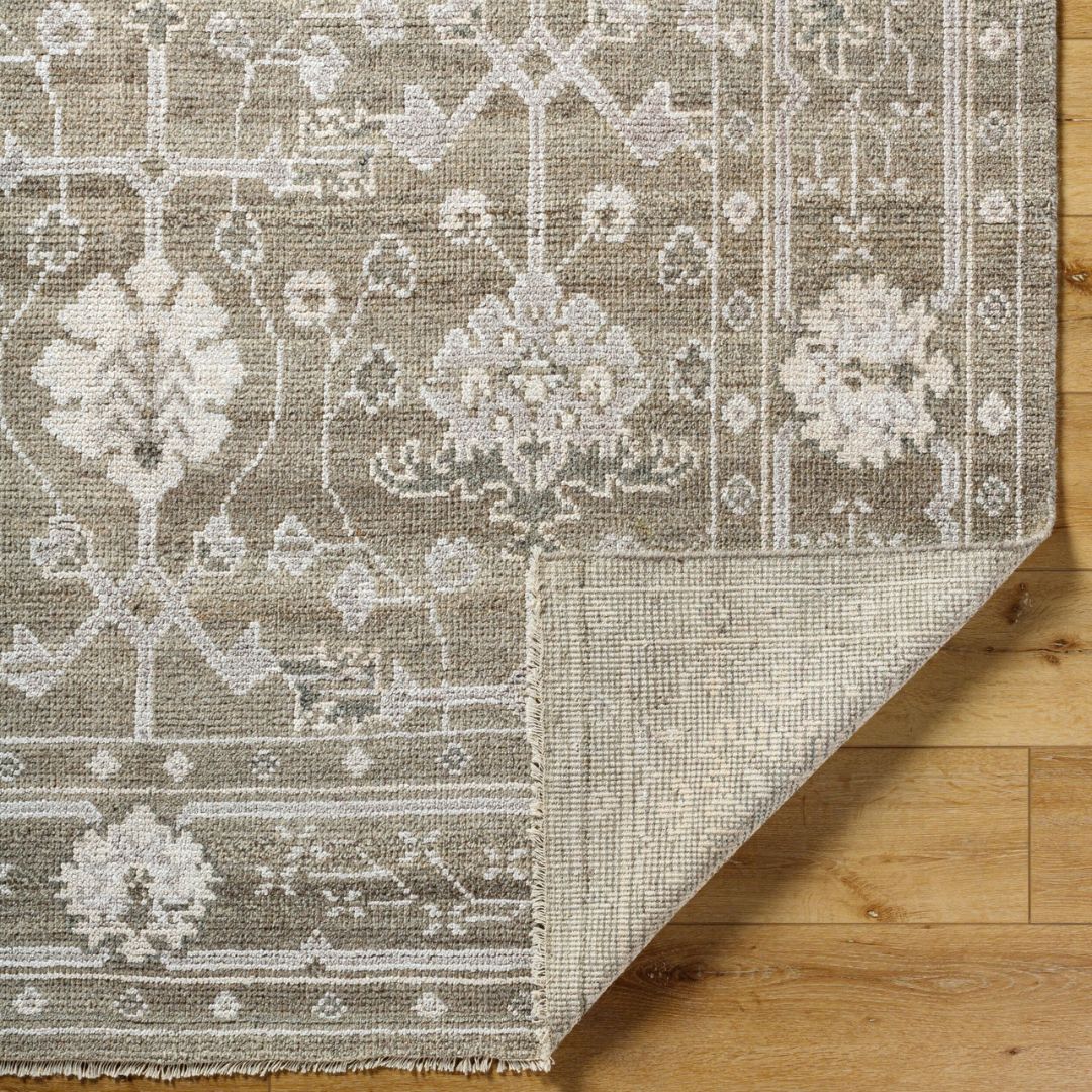 Almeria Hand Knotted Neutral Rug – 274 x 183 cm