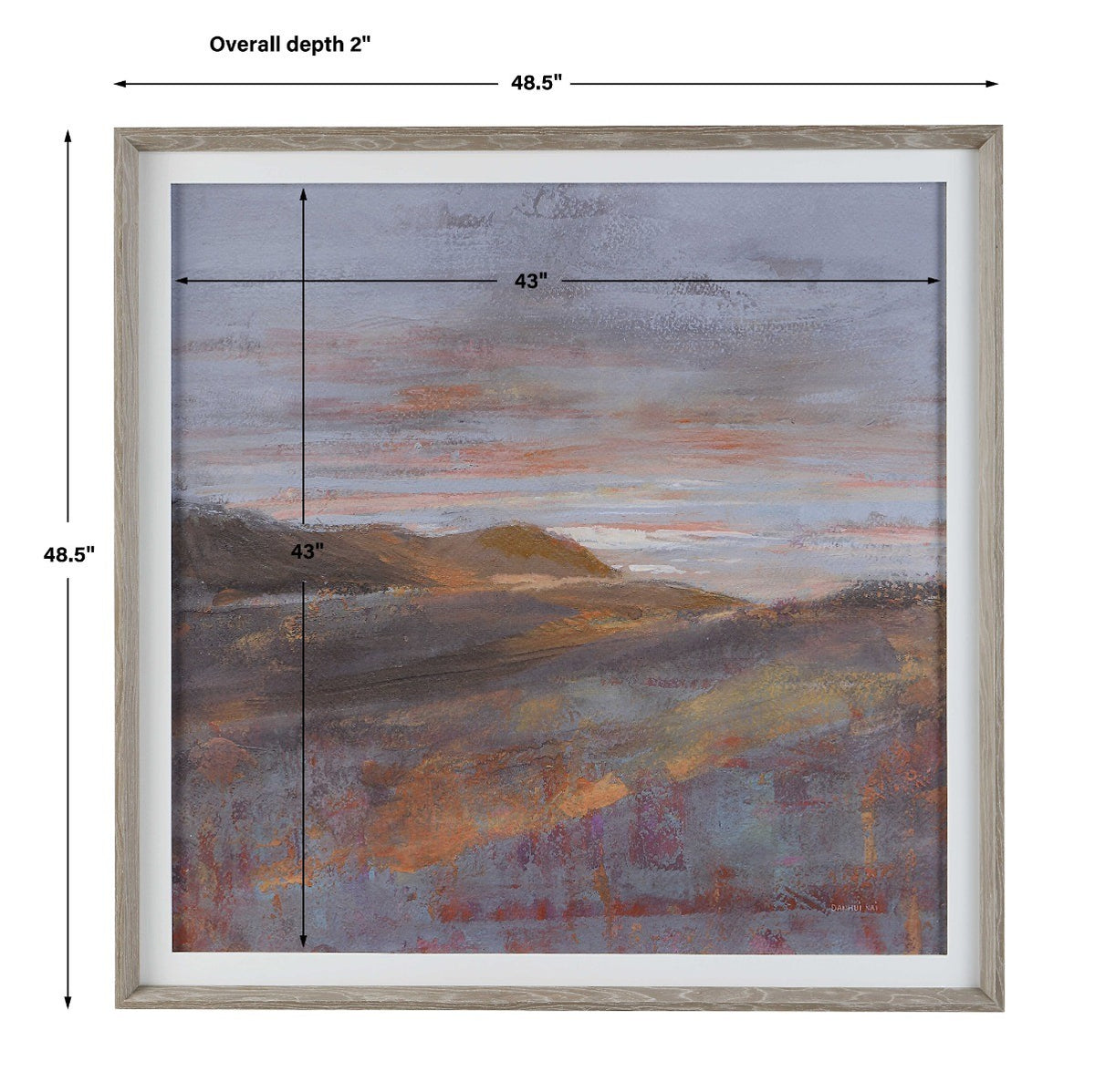 Dawn on the Hills Framed Print