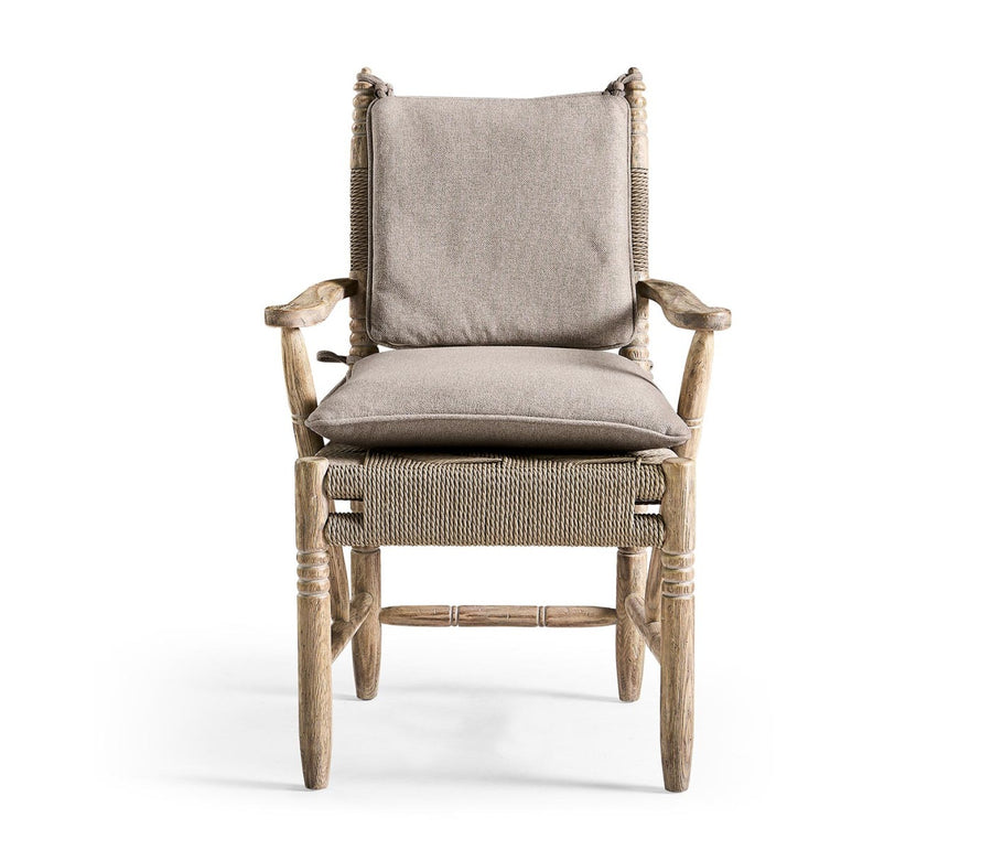 Sagehill Rush Seat Arm Dining Chair