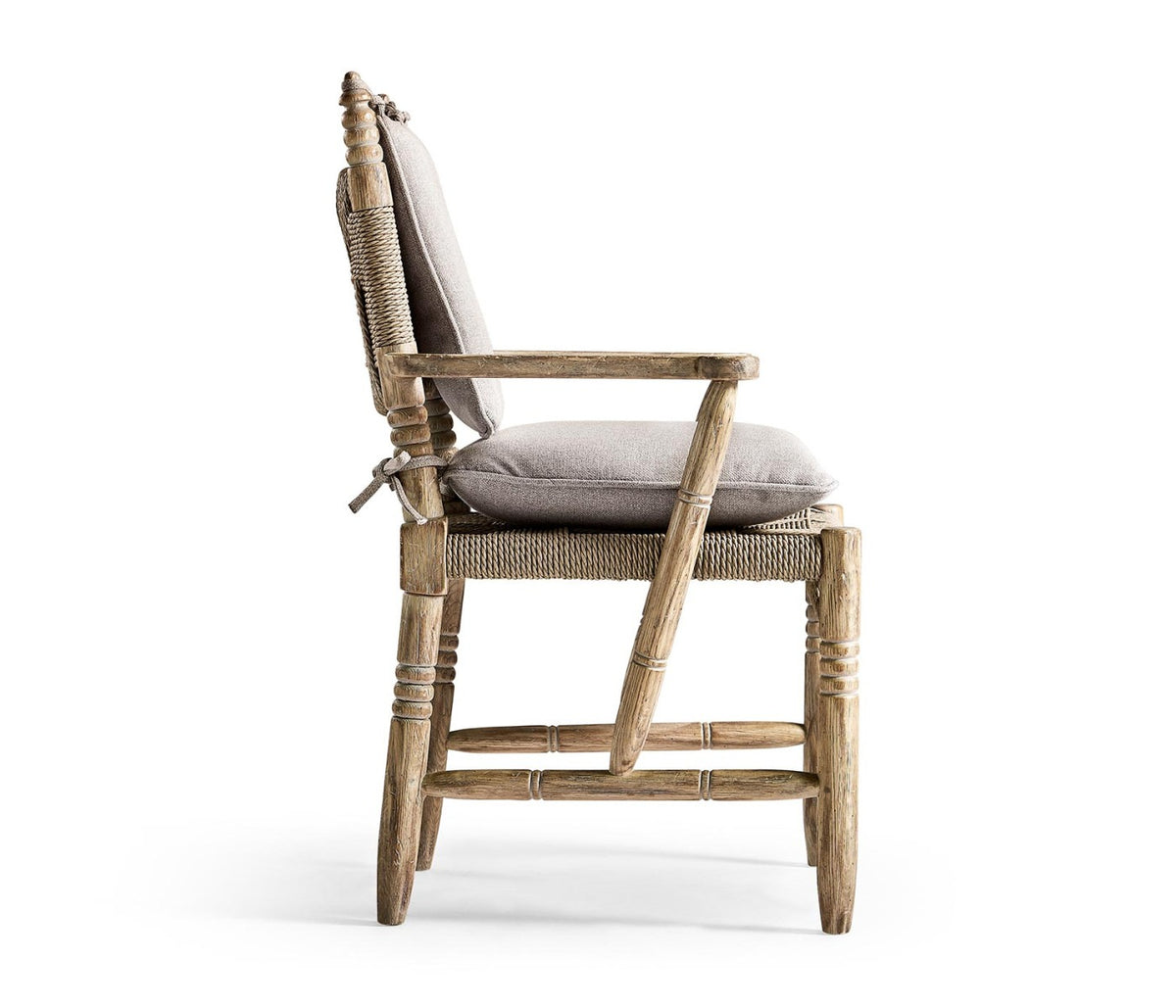 Sagehill Rush Seat Arm Dining Chair
