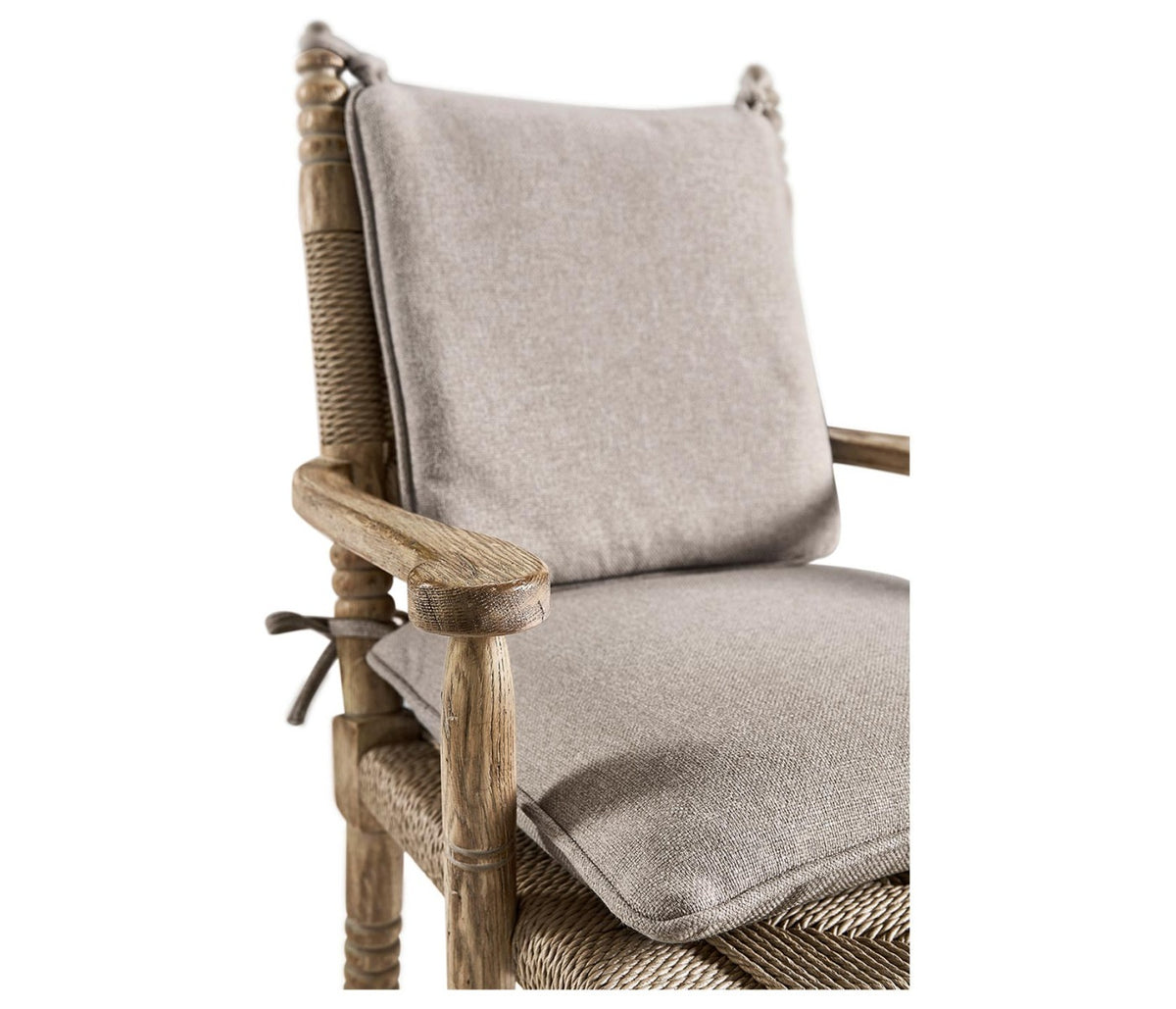 Sagehill Rush Seat Arm Dining Chair