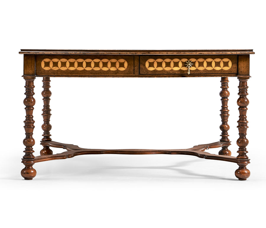 Circle Inlay Square Coffee Table