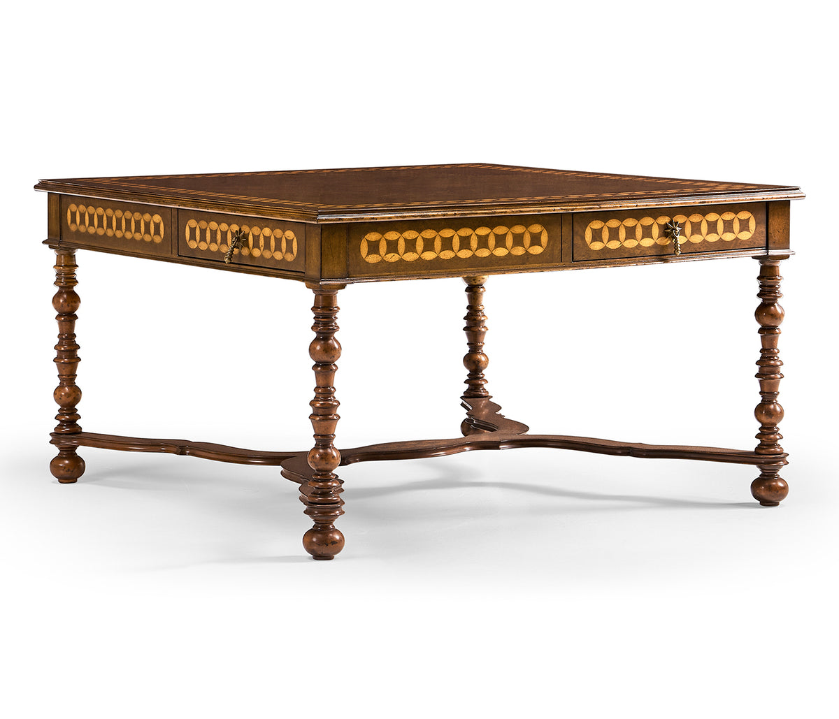 Circle Inlay Square Coffee Table