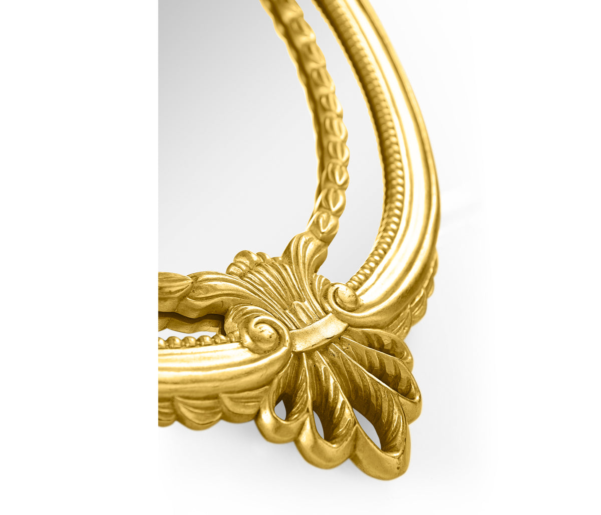 Neo-Classical Oval Mirror – Gold