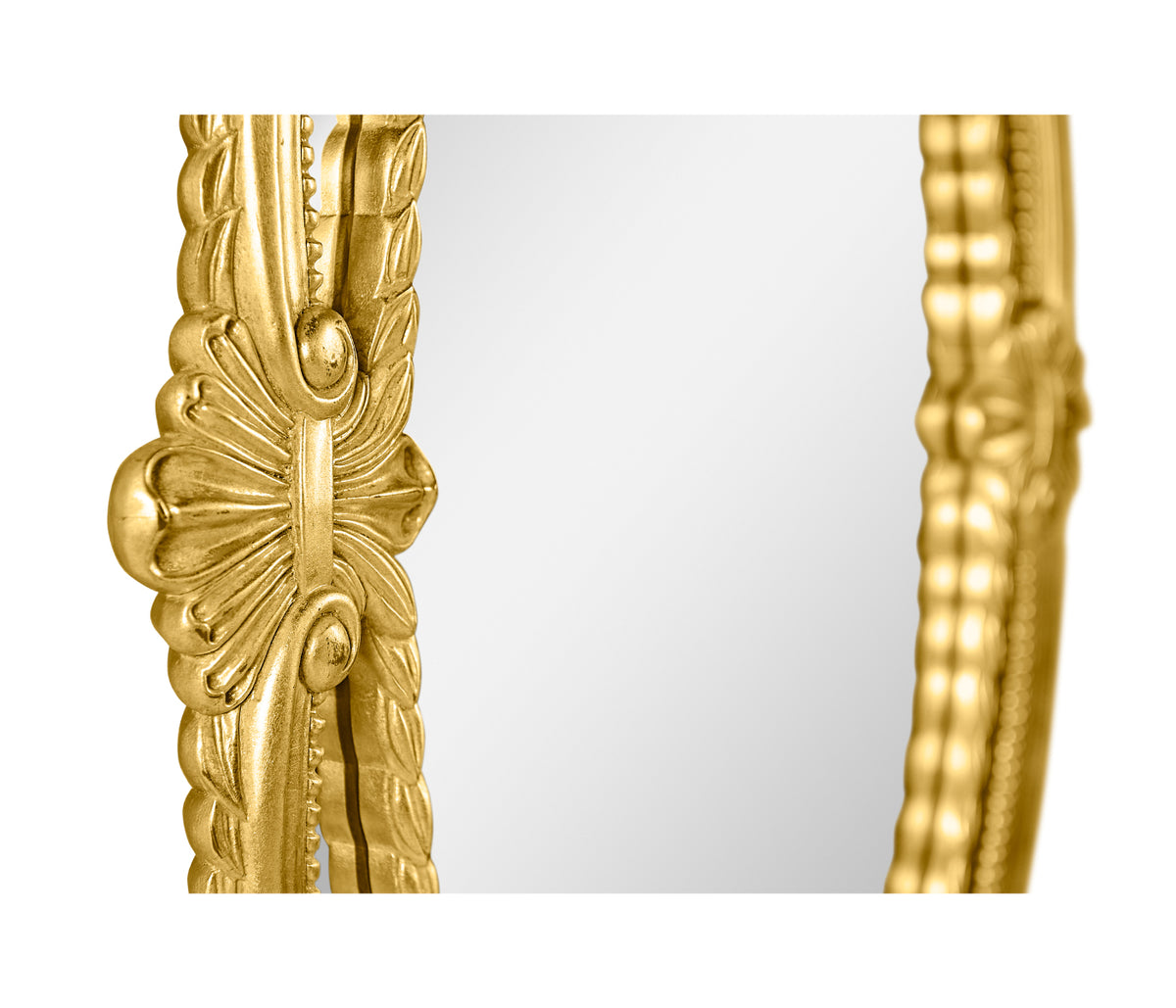Neo-Classical Oval Mirror – Gold