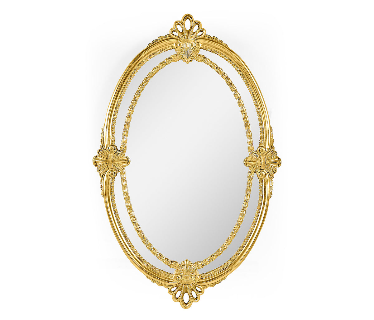 Neo-Classical Oval Mirror – Gold