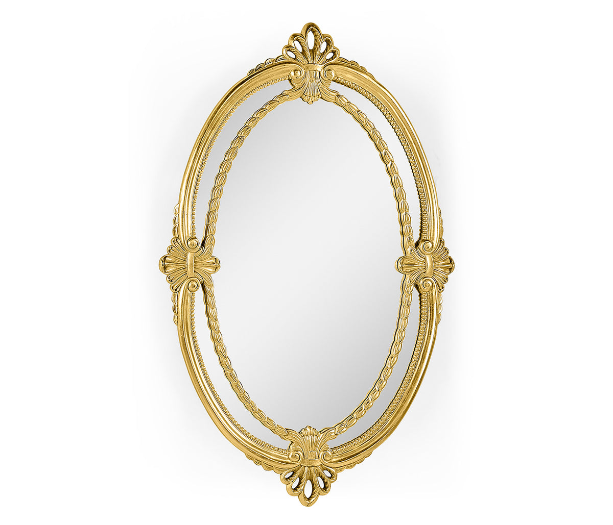 Neo-Classical Oval Mirror – Gold