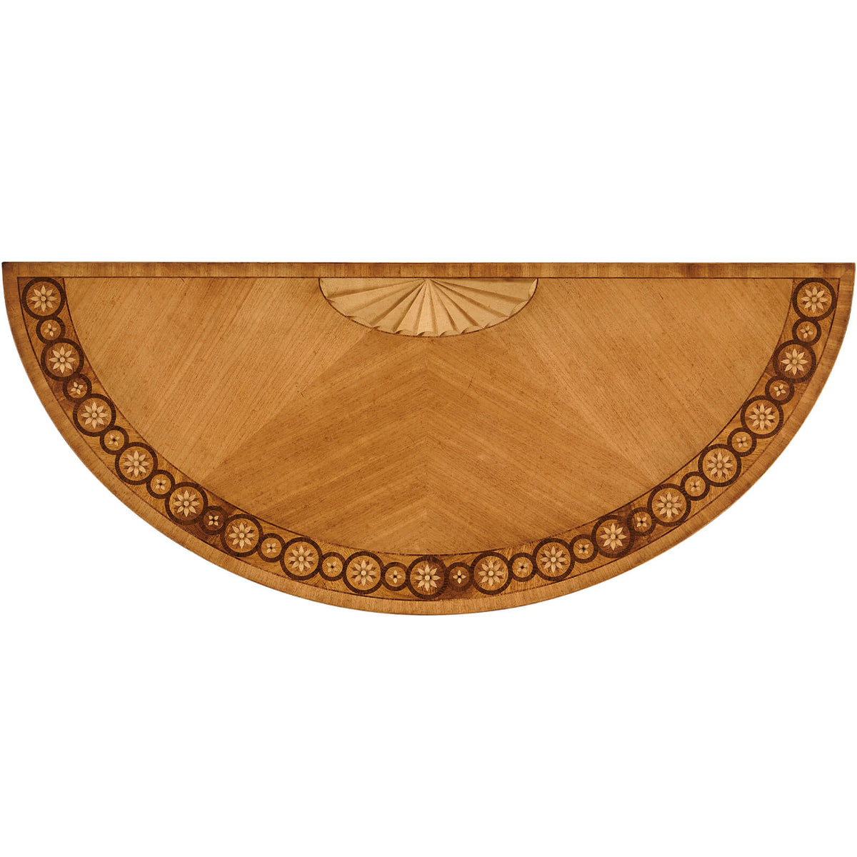 Gilded Demilune Console Table