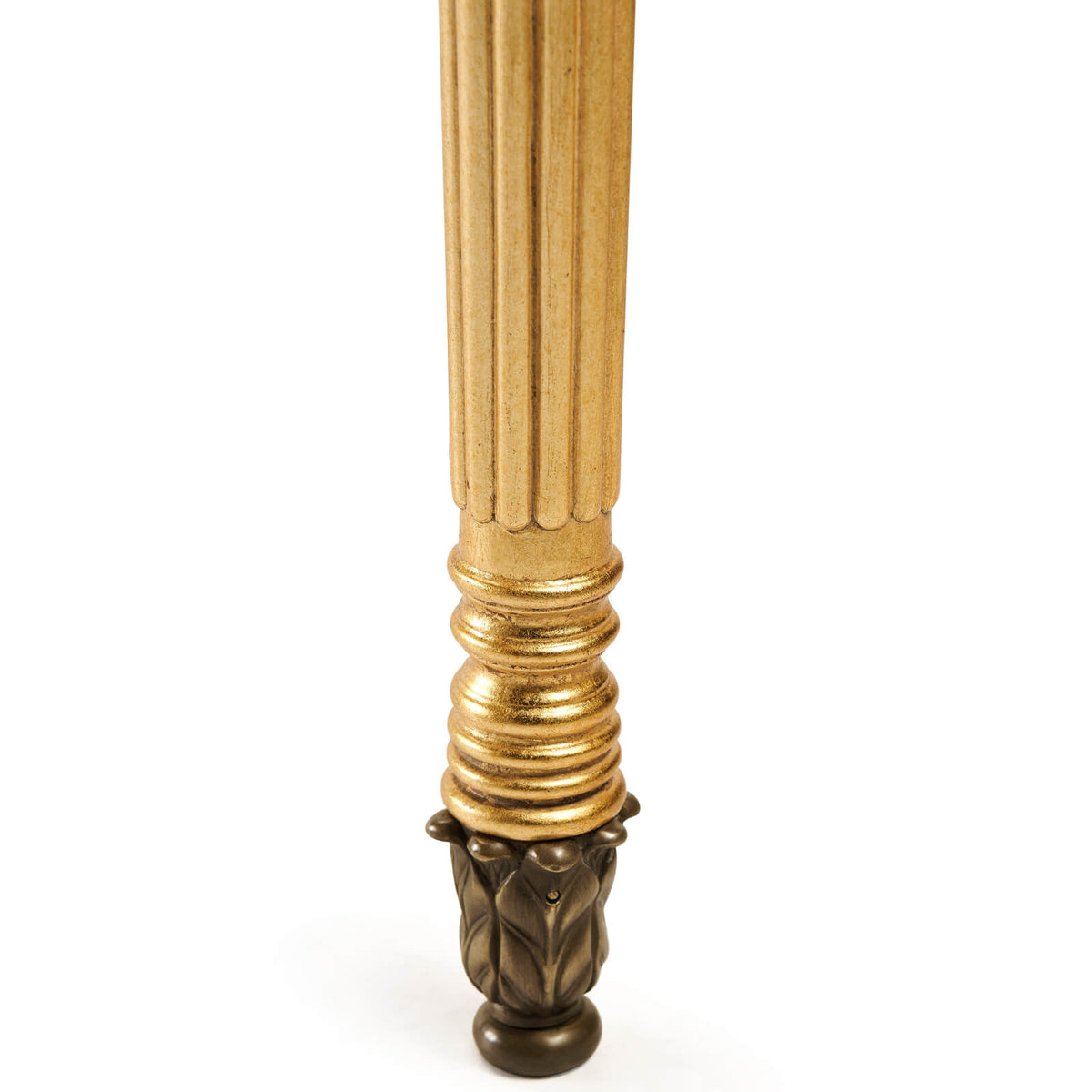 Gilded Demilune Console Table