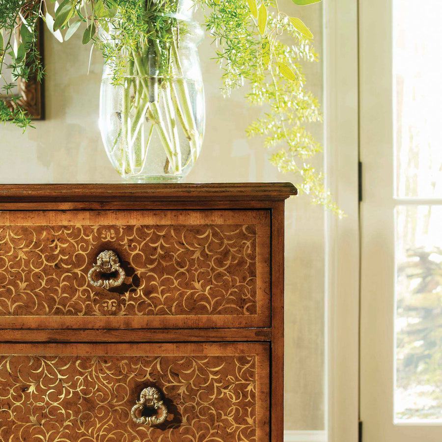 Seaweed Marquetry Chest of Drawers – Large