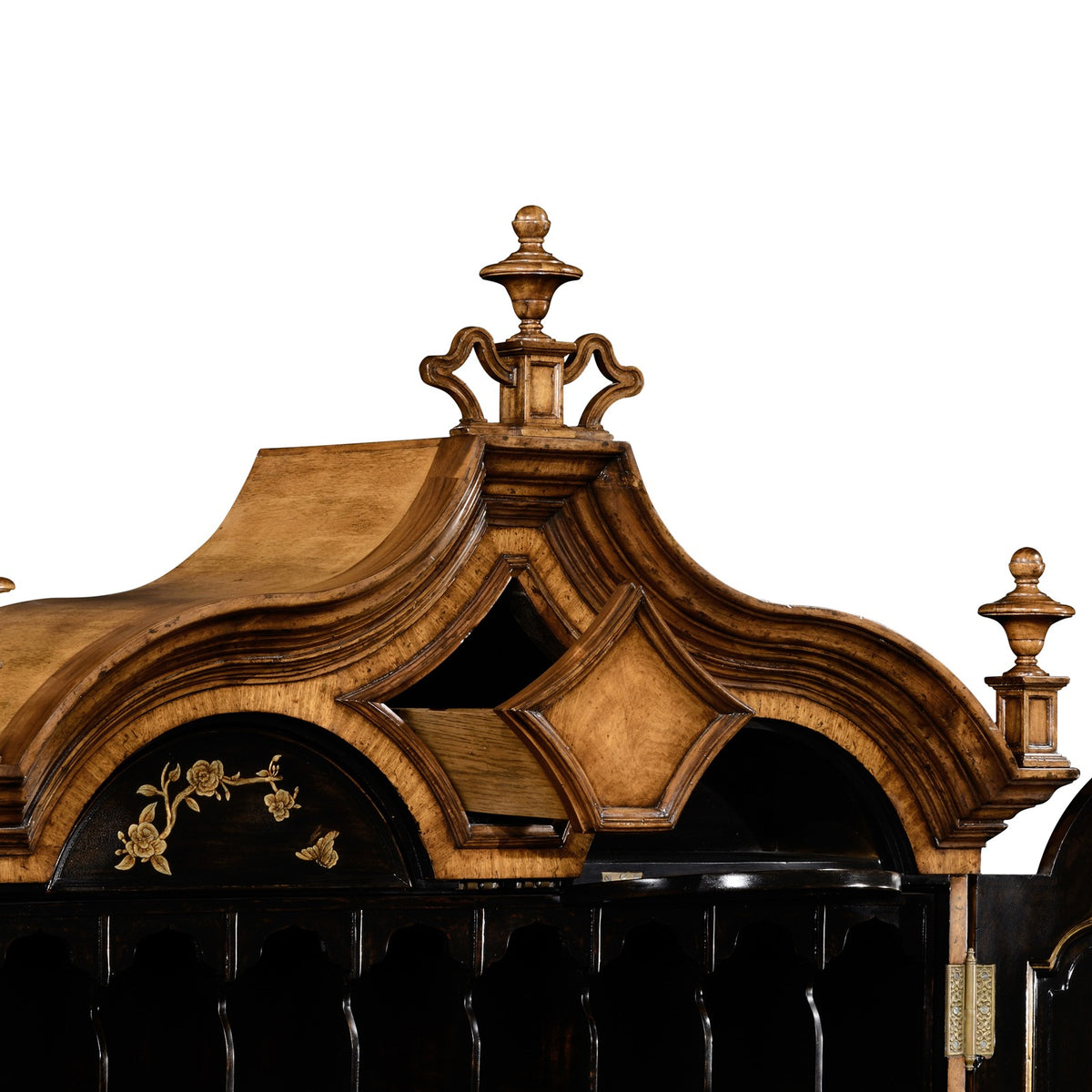 Queen Anne Walnut Bureau with Chinoiserie Interior