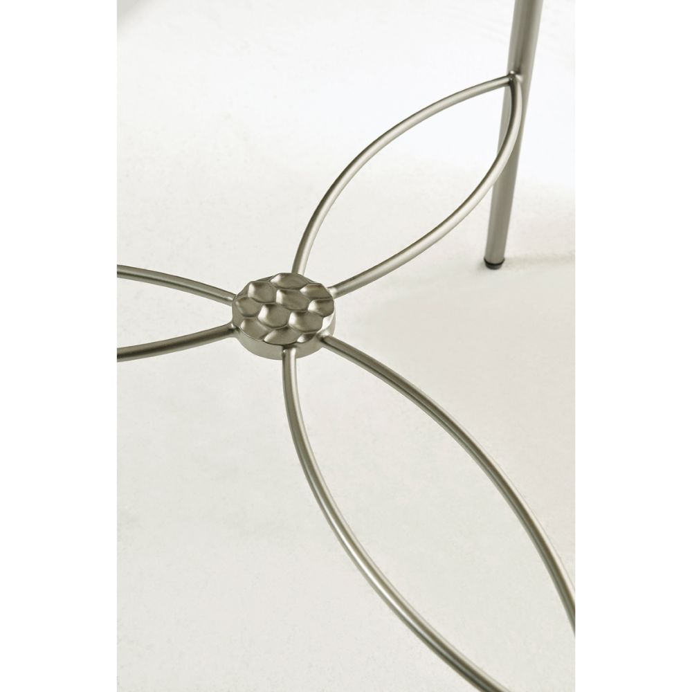 Fulgurite Golden Amber Round Side Table