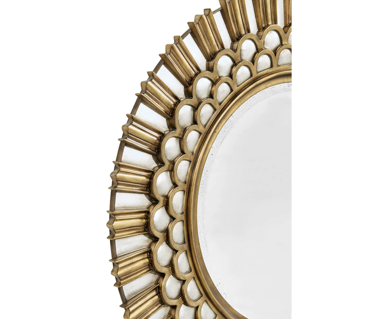 Berkley Burst Gilded Round Wall Mirror