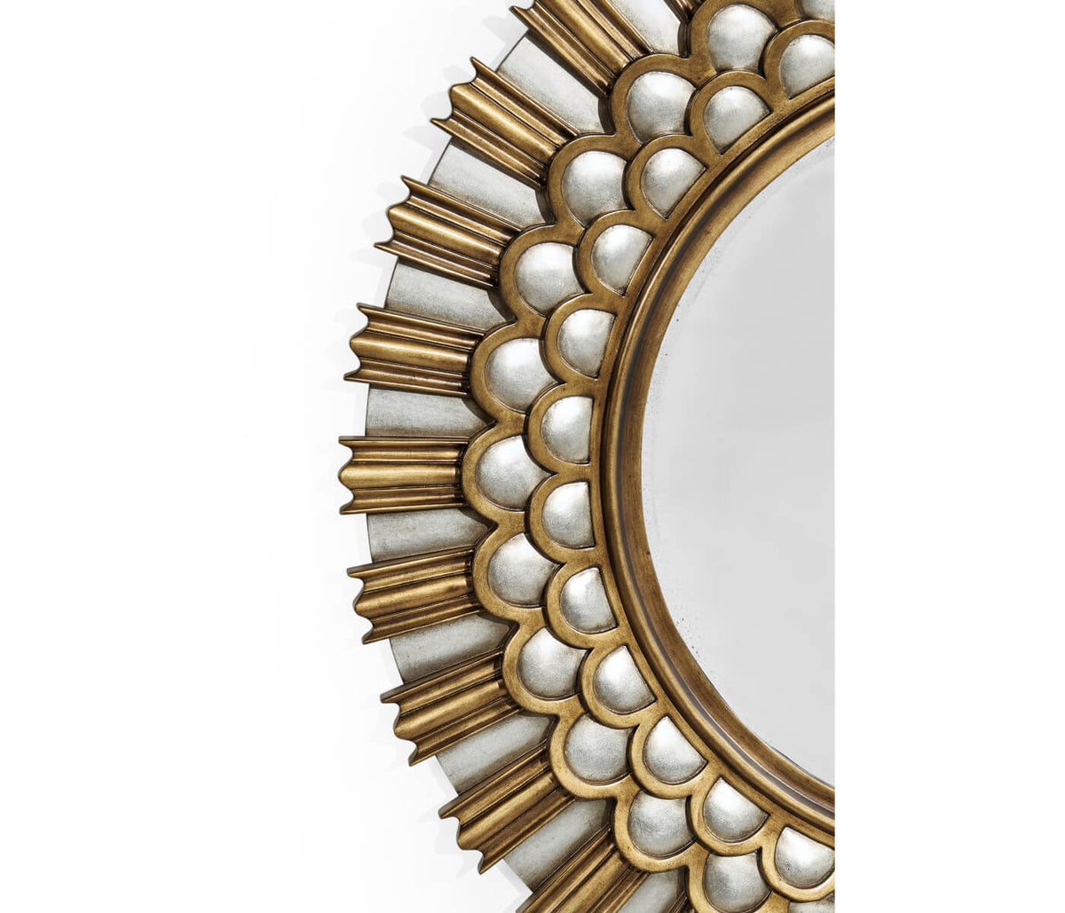 Berkley Burst Gilded Round Wall Mirror