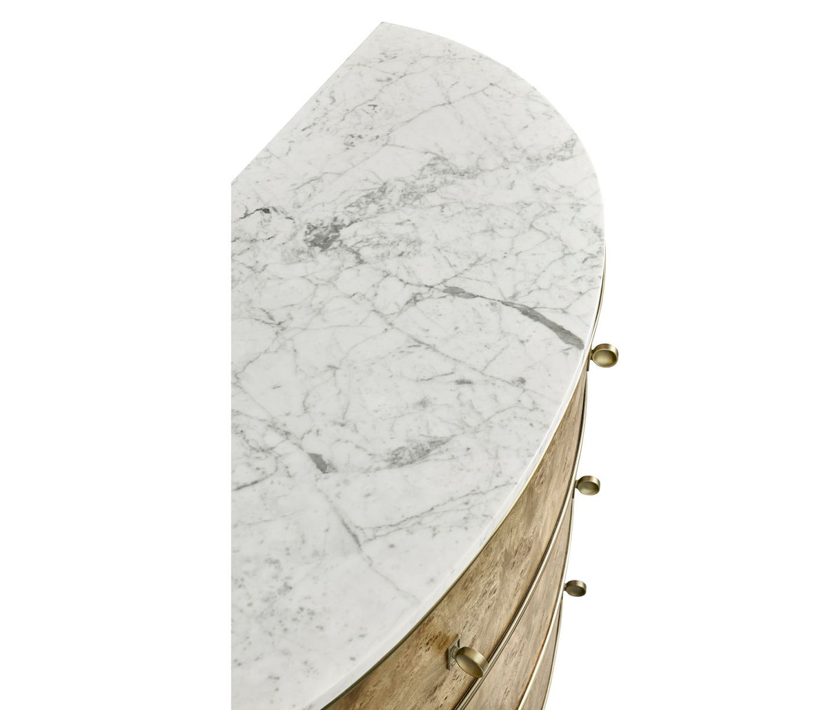 Hamilton Demilune Chest – Marble Top