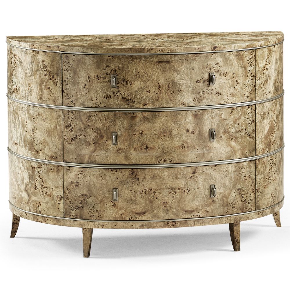 Fulgurite Demi Lune Chest of Drawers