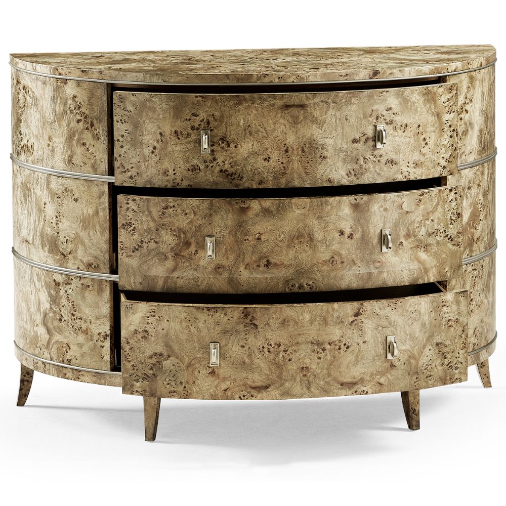 Fulgurite Demi Lune Chest of Drawers