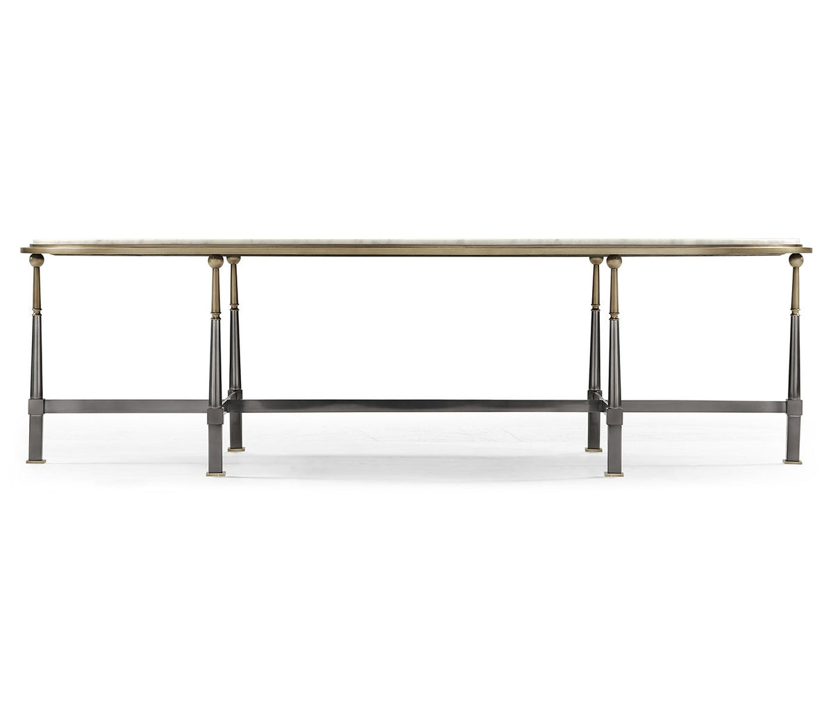 Hamilton Oval Coffee Table – Carrara Marble