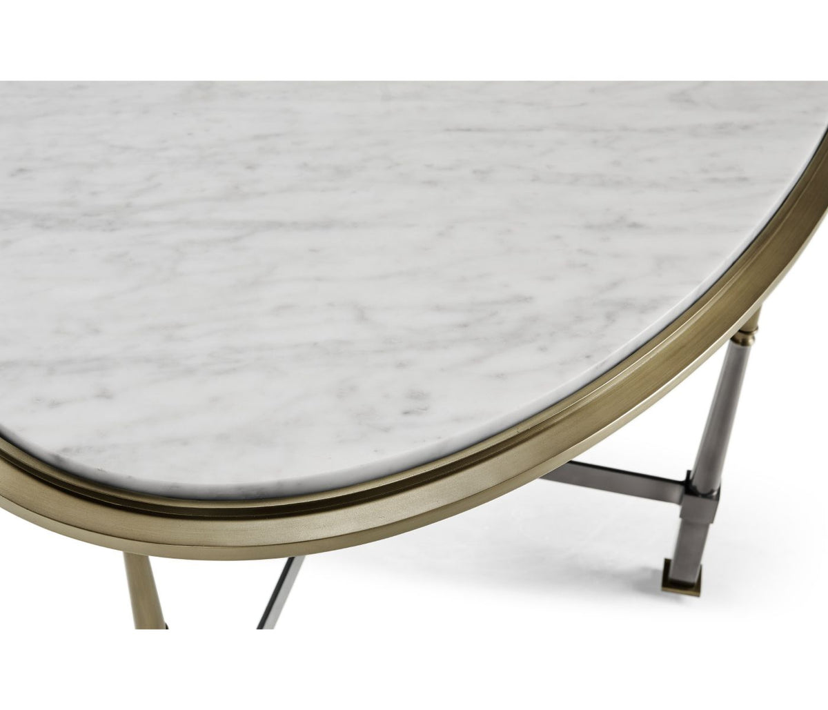 Hamilton Oval Coffee Table – Carrara Marble